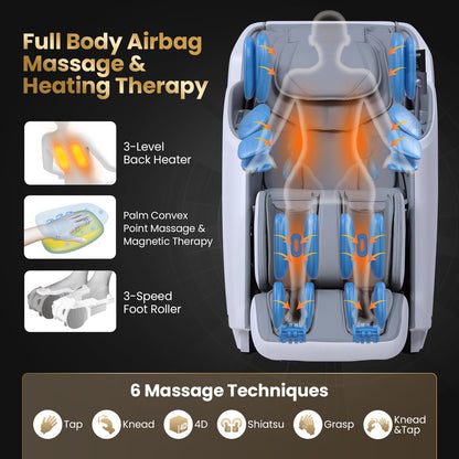 Enjoyment 42 - Full Body Zero Gravity Massage Recliner with Airbags and Foot Rollers