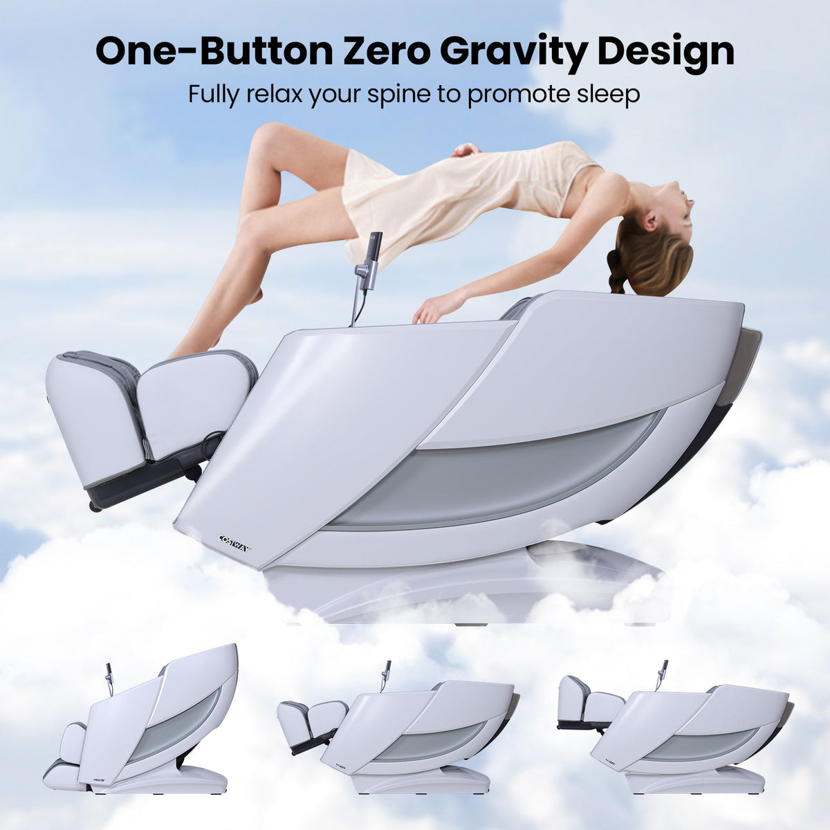 Enjoyment 42 - Full Body Zero Gravity Massage Recliner with Airbags and Foot Rollers