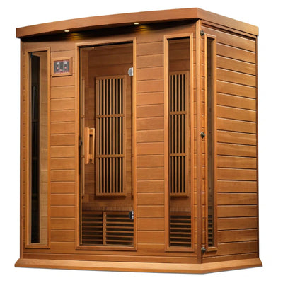 Infrared Saunas 4 - Person Indoor Bluetooth Compatible FAR Infrared Sauna in Cedar