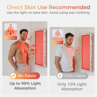 Red Light Therapy Device, 4 Wavelengths Full Body Infrared Red Light Therapy at Home, Elite Grade Dual Chip 300 Leds, High Power, 500W. Modular Design.