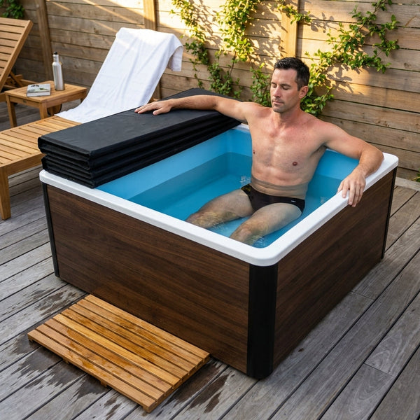 Cold Plunge Pool Engineered for Home Use, Built-In Compressor, 33F Cooling, Ozone Disinfection System