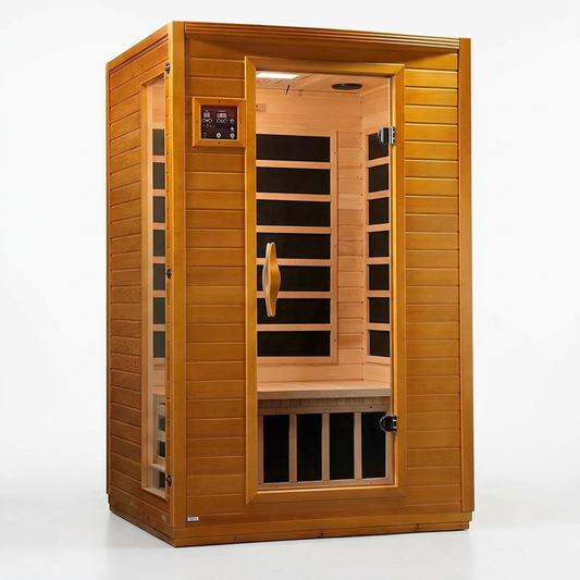 Andora 2-Person Low EMF FAR Infrared Sauna, Canadian Hemlock — Studio Shot
