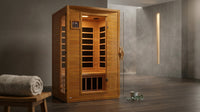 Andora 2-Person Low EMF FAR Infrared Sauna, Canadian Hemlock — Lifestyle