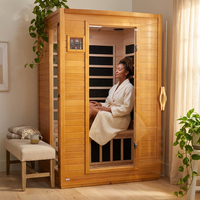 Andora 2-Person Low EMF FAR Infrared Sauna, Canadian Hemlock — Lifestyle