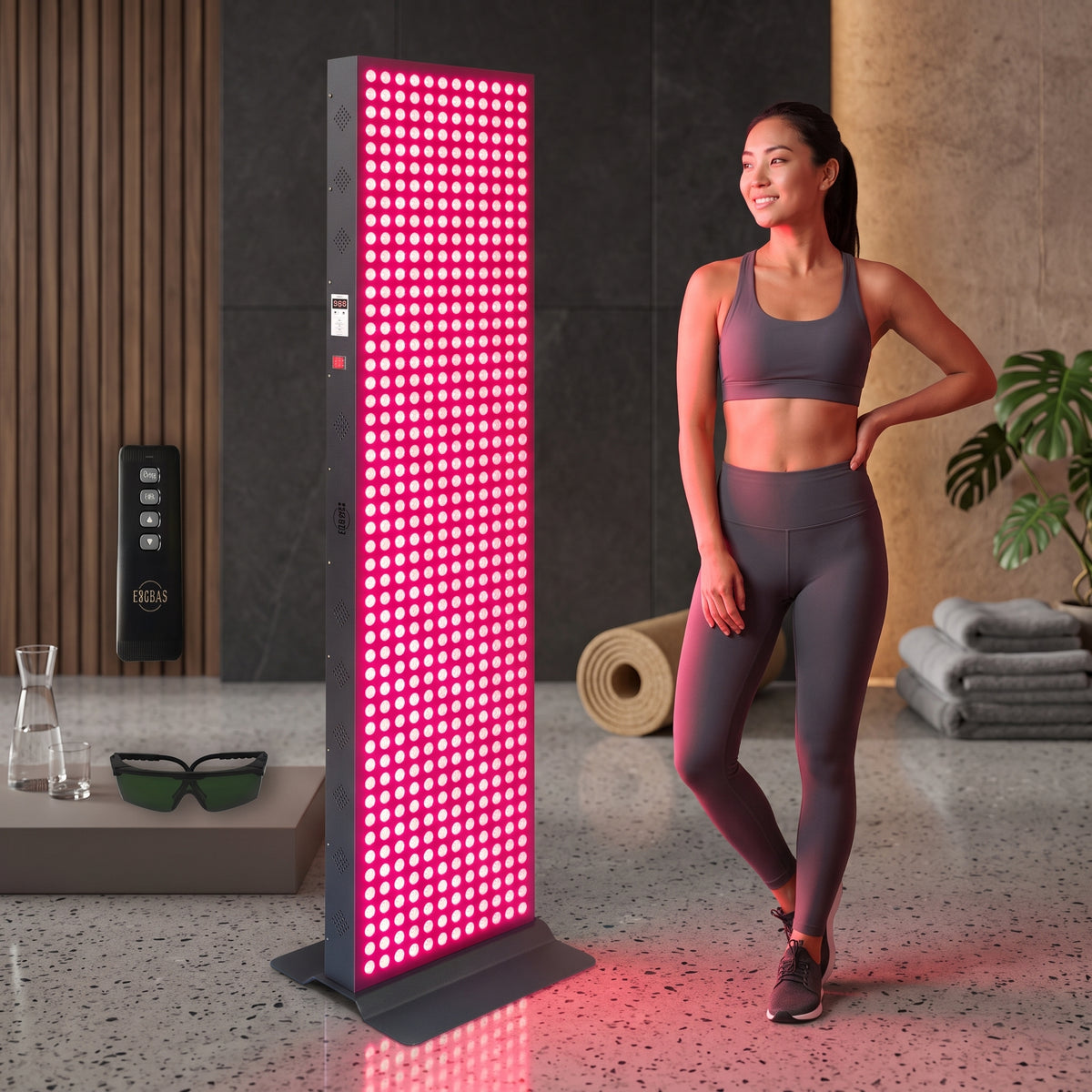 EXESAS 600 LED, 3000W Dual-Chip, Red Light Device for Full Body, 4-Wavelengths Infrared LED Panel for Skin, Weight Wellness