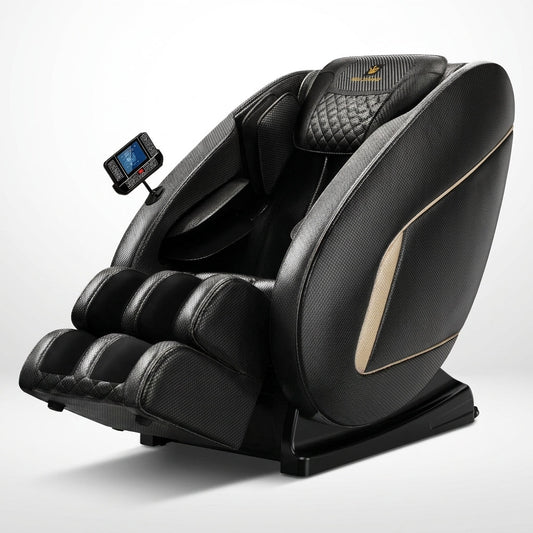 Massage Chair Neck Massager with Zero Gravity Heating Bluetooth Functions (Black) — Studio Shot