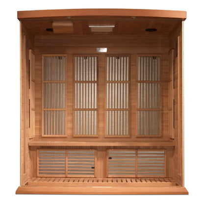 Infrared Saunas 4 - Person Indoor Bluetooth Compatible FAR Infrared Sauna in Cedar