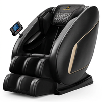 Massage Chair Neck Massager with Zero Gravity Heating Bluetooth Functions (Black) — Studio Shot